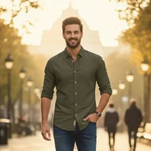 mens-army-green-2-formal-shirt-bangladesh