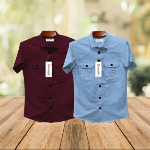 Half sleeve double pocket Shirt