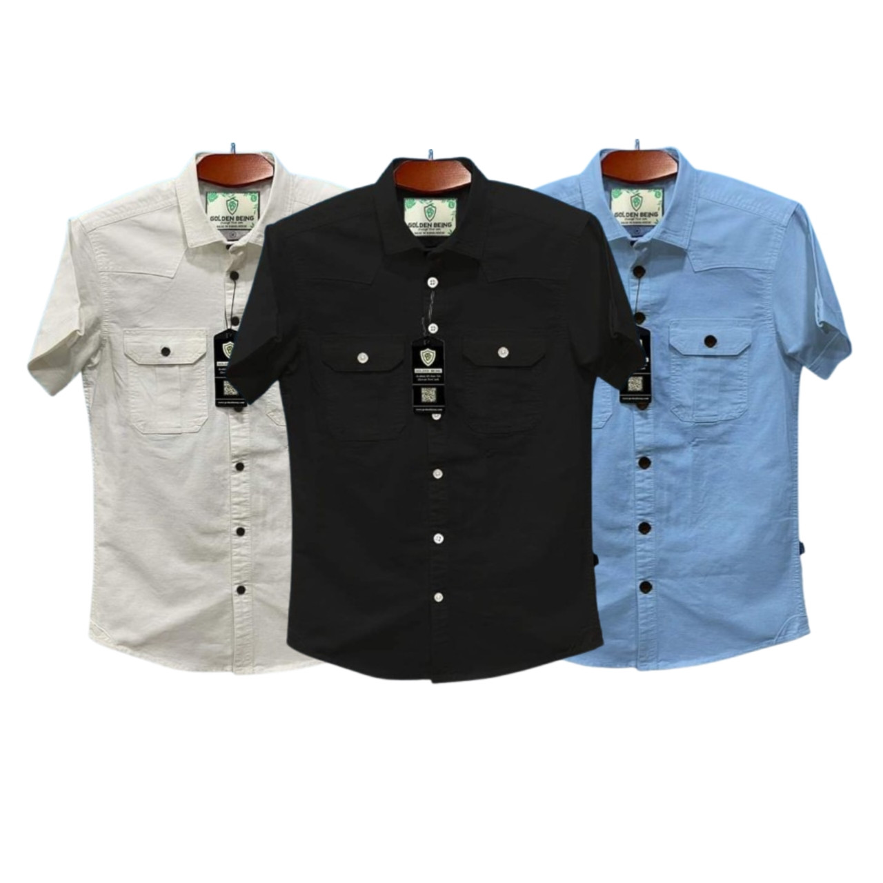 Half sleeve double pocket Shirt
