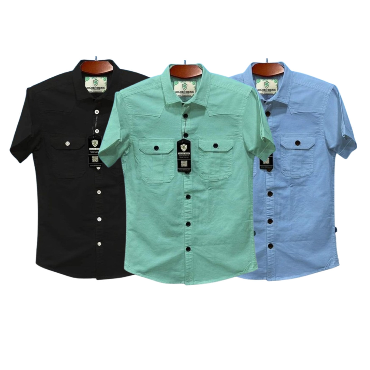 Half sleeve double pocket Shirt