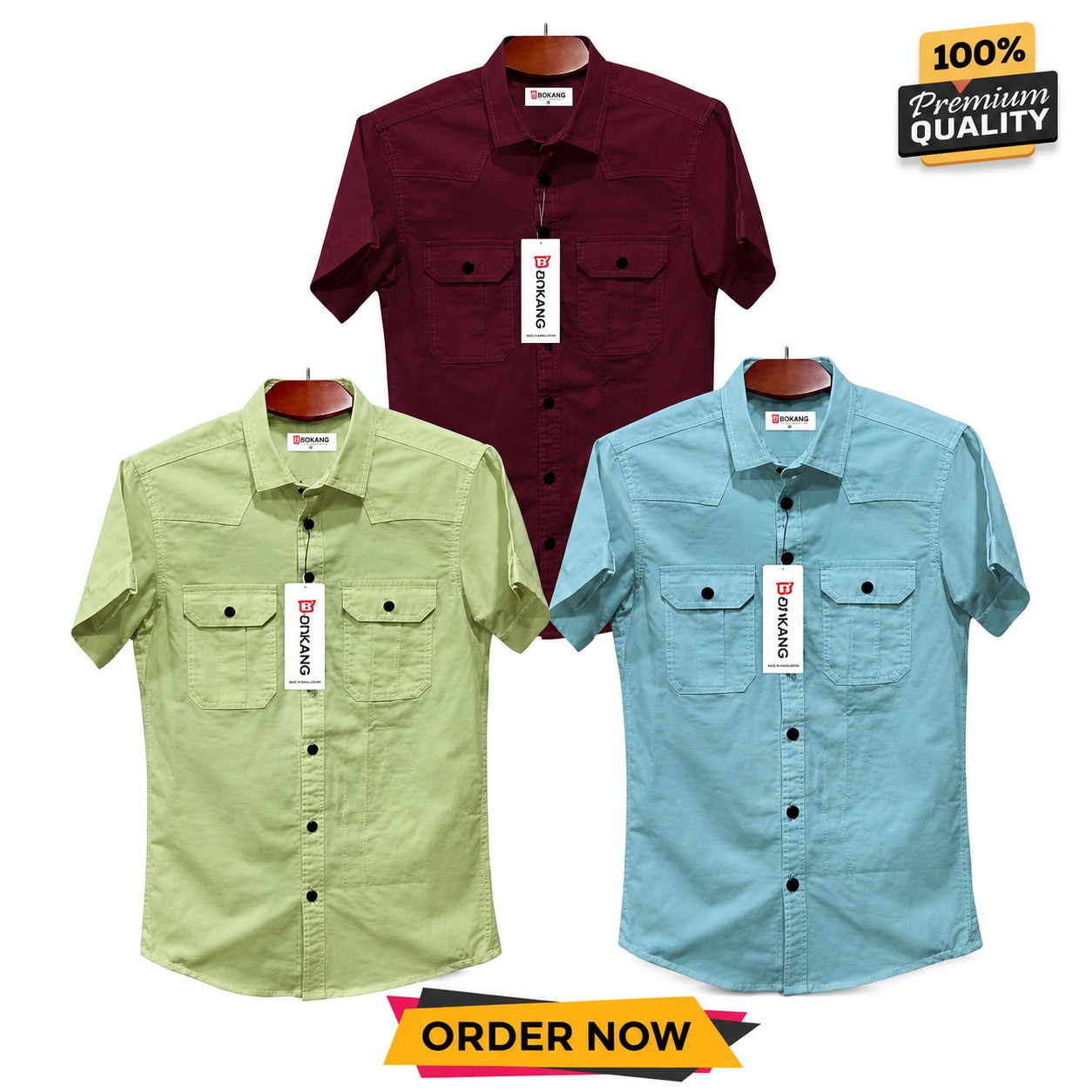 Half sleeve double pocket shirt - Image 3